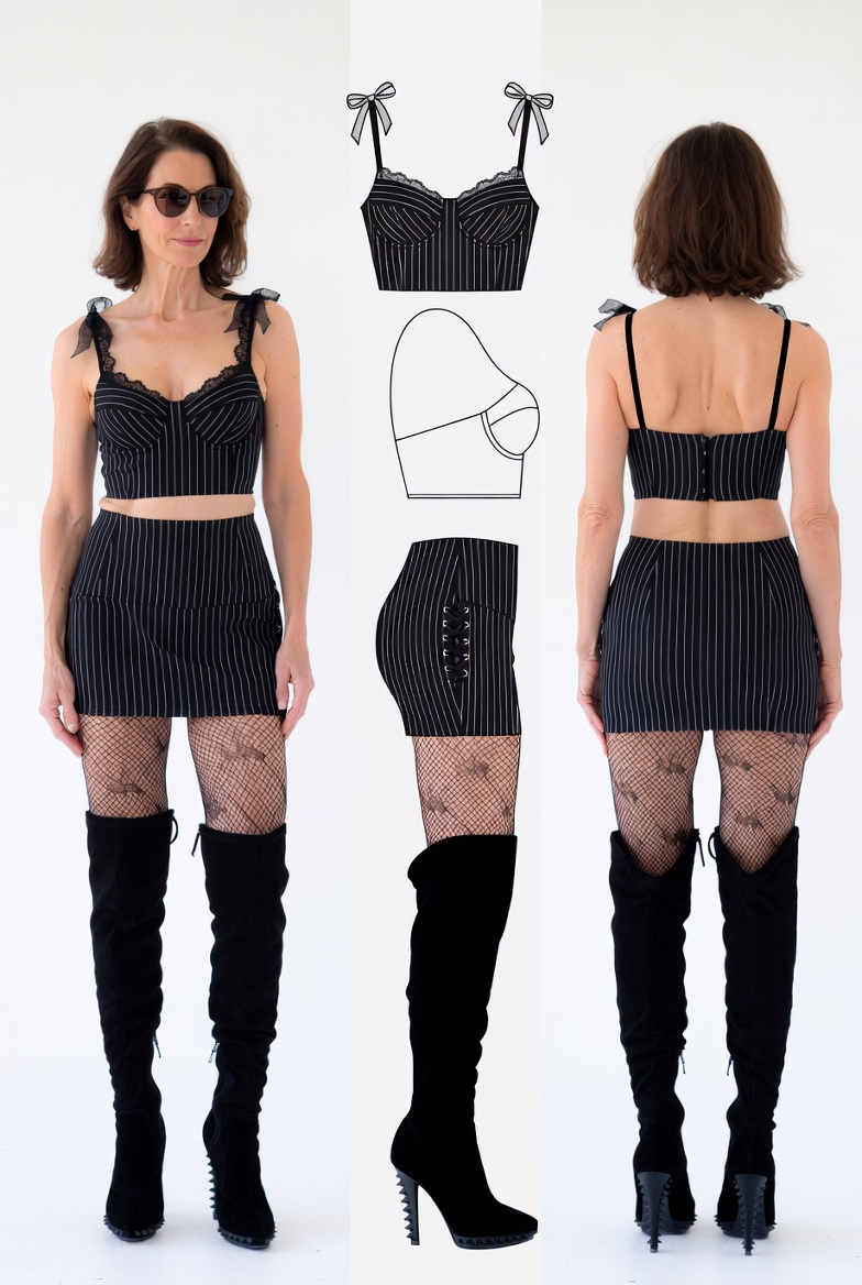 AI Generated Illustration Of Outfit Concept